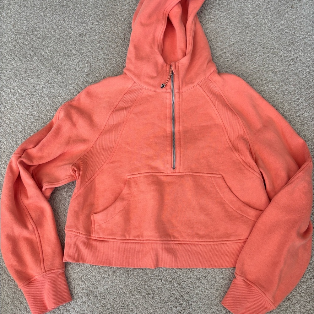 Lululemon Athletica Coral Half-Zip Hoodie